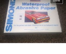Simoniz sand paper