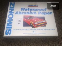 Simoniz sand paper