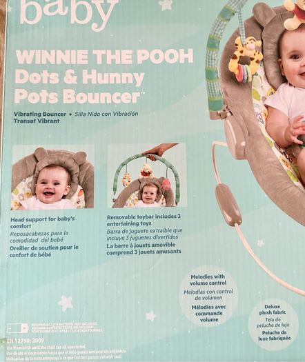 Winnie The Pooh Vibrating Musical Bouncer