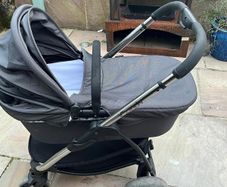 Icandy Orange pushchair with bassinet