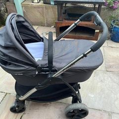 Icandy Orange pushchair with bassinet