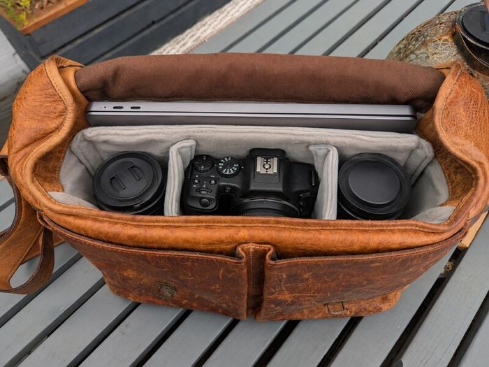 ONA Brixton Leather Camera & Laptop Messenger Bag