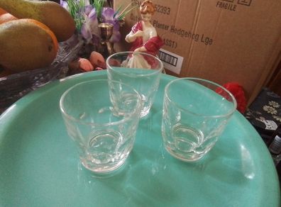 Three French Shot Glasses