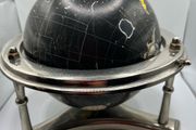 Vintage World Globe in chrome stand
