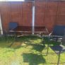 Garden table and 4 chairs. Image 2