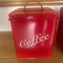 Vintage style bread & biscuit tins with tea, coffee & sugar tins Image 6