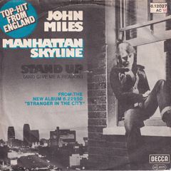 John Miles Manhattan Skyline German Pressing 1977 Decca Records 45rpm