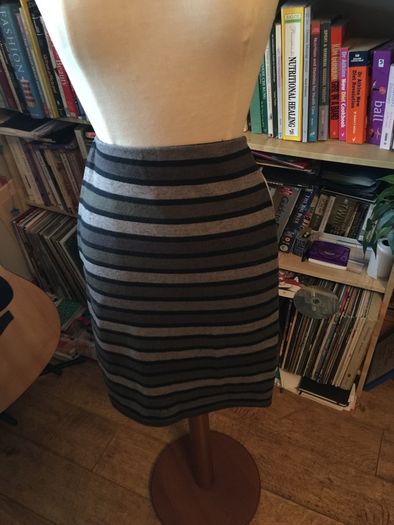 Stripe Fitted Skirt