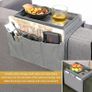 Sofa Arm Chair Tray Organisers Waterproof Non-Slip,Armchair Table Tray,Arm Chair Caddy with 4 Bags for Cup,Drinks,Snack,Phone,Magazines,Books,Glasses & Tablet,Sofa Armrest TV Remote Control Holder Image 7