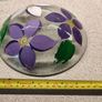 Beautiful Hand-Painted Floral Glass Bowl (20cm) Image 5