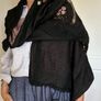 Black Scarf - Throw Image 2