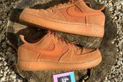 Premium Nike Air Force 1 Low Orange Denim Suede Gum