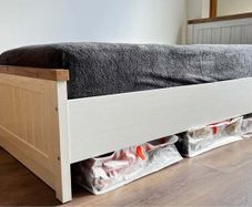 Bed frame MARKSKEL 90x190 white