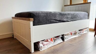 Bed frame MARKSKEL 90x190 white