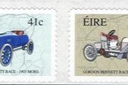 2003 Ireland Centenary of Gordon Bennett Race (Napier, Mercedes, Mors, Winton) Self Adhesive Commemorative Stamps Mint Never Hinged (MNH)