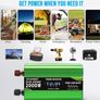 4000W Power Inverter 12V to 230V AC Pure Sine Wave Inverter,Car Inverter DC 12v to AC 230V with 3 AC Sockets 4 USB ports With LCD Display Suitable for Travel, RV, Camping Image 4