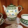 Fiona Bradley hand painted pottery tea set Image 6