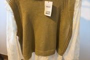 NEW Next Knit Vest Textured Blouse Size UK 18
