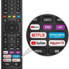 Universal Replacement for Hisense-VIDAA-TV-Remote, New Upgraded Infrared Hisense Remote Control EN2G30H/EN2A30,with Shortcut Buttons