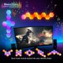 Hexagon LED Lights 8 Pack Hex Wall Light RGB Gaming Panels Hexagonal Smart Lighting Panel Sync to Music for Room Bar Gaming Setup Bedroom Image 5