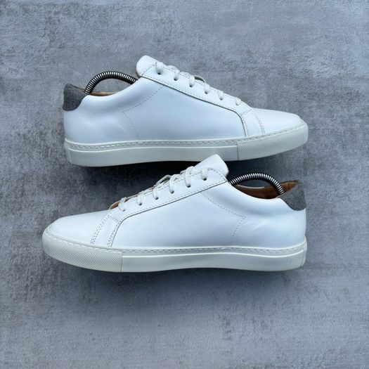 white eleventy trainers