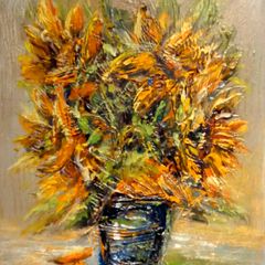 ArtH2O - Vibrant Sunflowers Bouquet 30x40cm