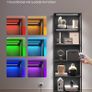 LED 6 Tier Bookcase with Adjustable Shelf with Steel Frame Image 2