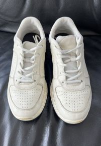 Ecco Leather St1 Ladies Walking Running Shoe. Winter White / Cream. Size 6 / 39.
