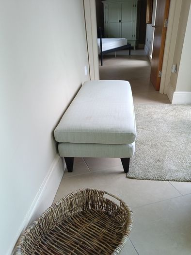 Footstools: green and grey see pics