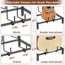 Guitar Stand 4-Tier for for Multiple Guitars Floor Adjustable Rack for Acoustic, Electric Guitar & Bass with Shelf Image 4