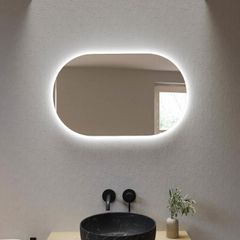 Brand New Boxed Oval LED Bathroom Mirror 800mm x 500mm