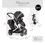 hauck Duett 2, Black - Baby & Toddler Tandem Pushchair double buggy Image 2