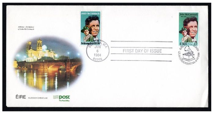 1984 Ireland Birth Centenary of Count John McCormack Commemorative Stamp An Post Combination First Day Cover (FDC)