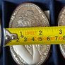 Gorgeous Vintage Italian Silver Plated Art Nouveau Wall Plaques Image 10