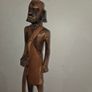 Tall carved wooden African Statue Image 2