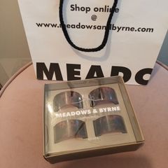 Meadows and Byrne tortoise shell look napkins rings