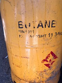 full bottle of butane