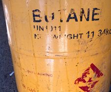 full bottle of butane