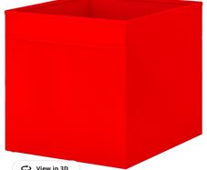IKEA red foldable fabric storage box