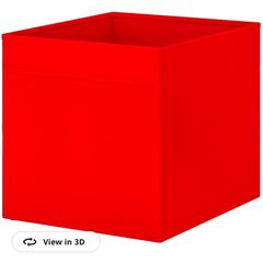 IKEA red foldable fabric storage box