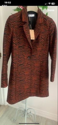 jacket Bnwt gallery jacket 8/10 rust animal print