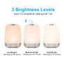 Wake Up Light, Sunvook Alarm Clock Colored Sunrise Simulation LED Digital Alarm Clock Touch Control Dimmable Bedside Lamp with 5 Natural Sounds Rechargeable, 3 Brightness Levels, 256 Color RGB Mode Image 5