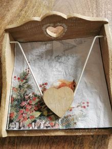 wooden napkin holder