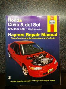 civic & del sol haynes manual