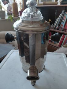 Vintage French chrome coffee maker