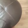 brown leather footstool Image 3