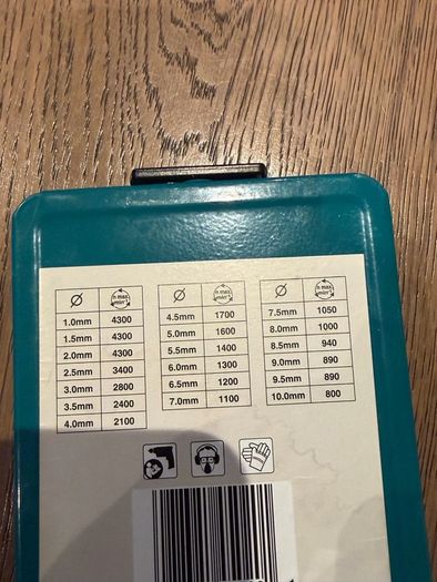 Makita Drill Bits 19 Piece