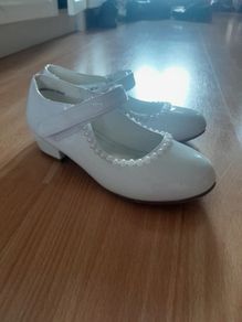 Communion special occasion white shoes size 12