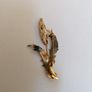Broach Gold Tone Sheaf of Corn Vintage Image 3