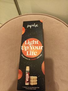 Impulse body spray and pearly bubble candle